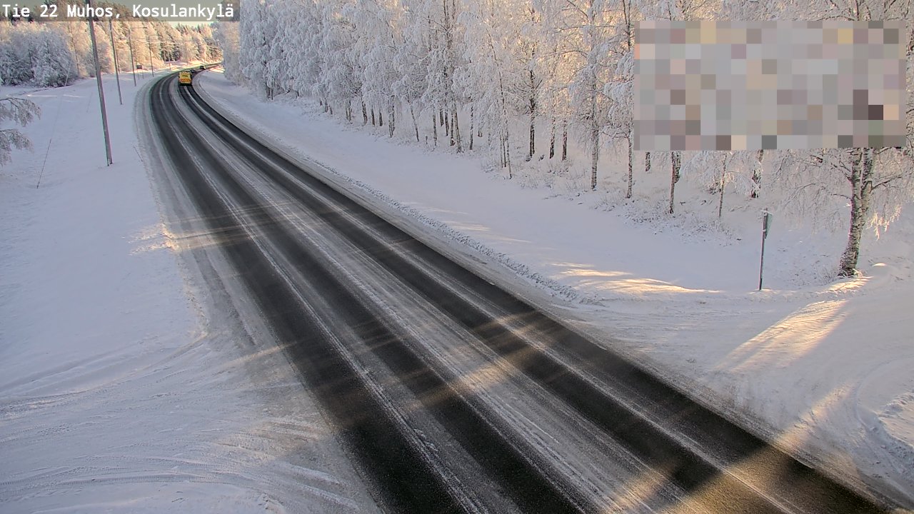 Weather Camera Image Road 22 Muhos, Kosulankylä, Muhos, Pohjois-Pohjanmaa