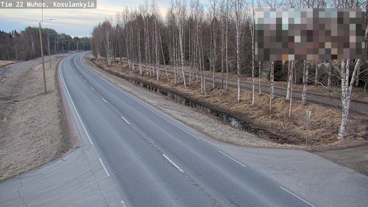 Kelikamerat Kuva Tie 22 Muhos, Kosulankylä, Muhos, Pohjois-Pohjanmaa