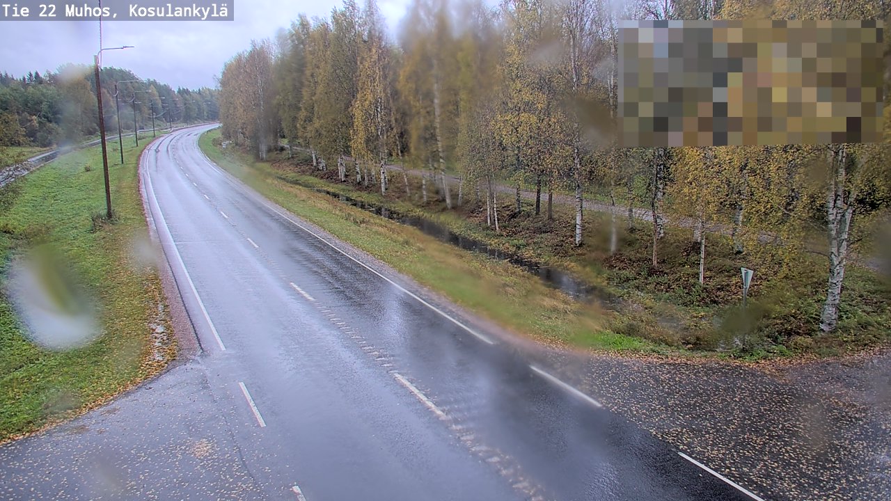 Weather Camera Image Road 22 Muhos, Kosulankylä, Muhos, Pohjois-Pohjanmaa