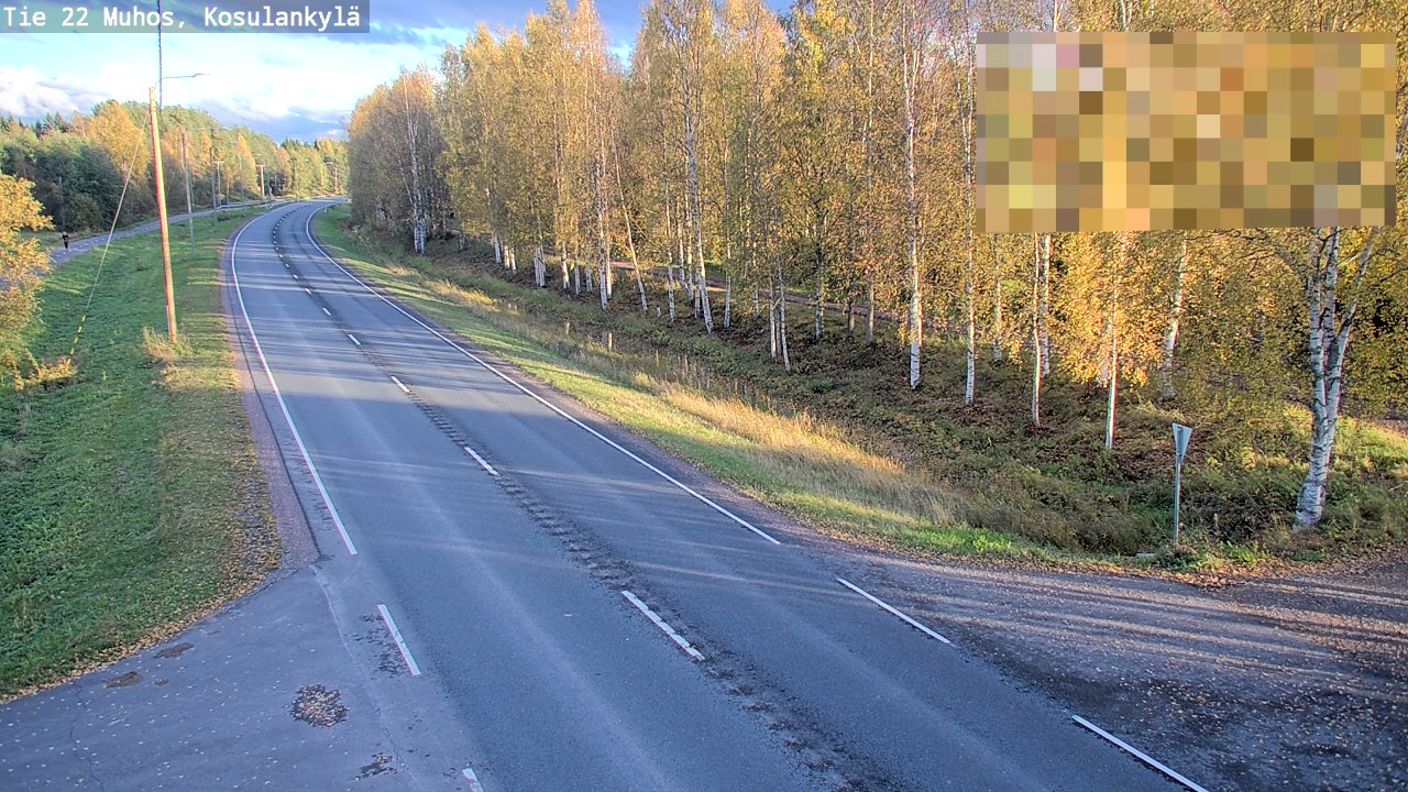 Kelikamerat Kuva Tie 22 Muhos, Kosulankylä, Muhos, Pohjois-Pohjanmaa