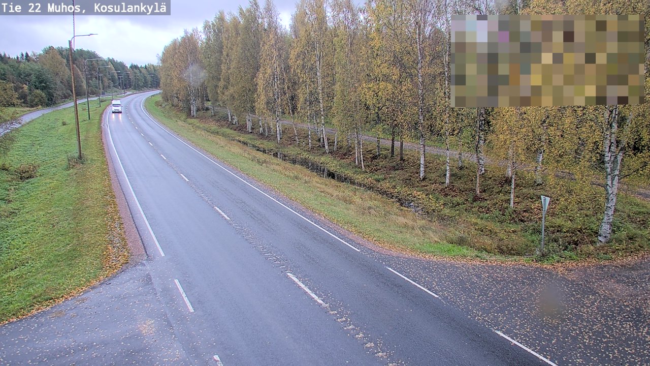 Weather Camera Image Road 22 Muhos, Kosulankylä, Muhos, Pohjois-Pohjanmaa