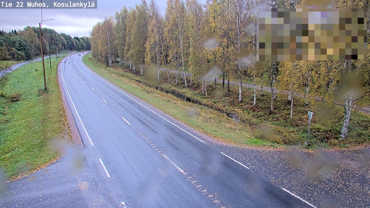 Weather Camera Image Road 22 Muhos, Kosulankylä, Muhos, Pohjois-Pohjanmaa
