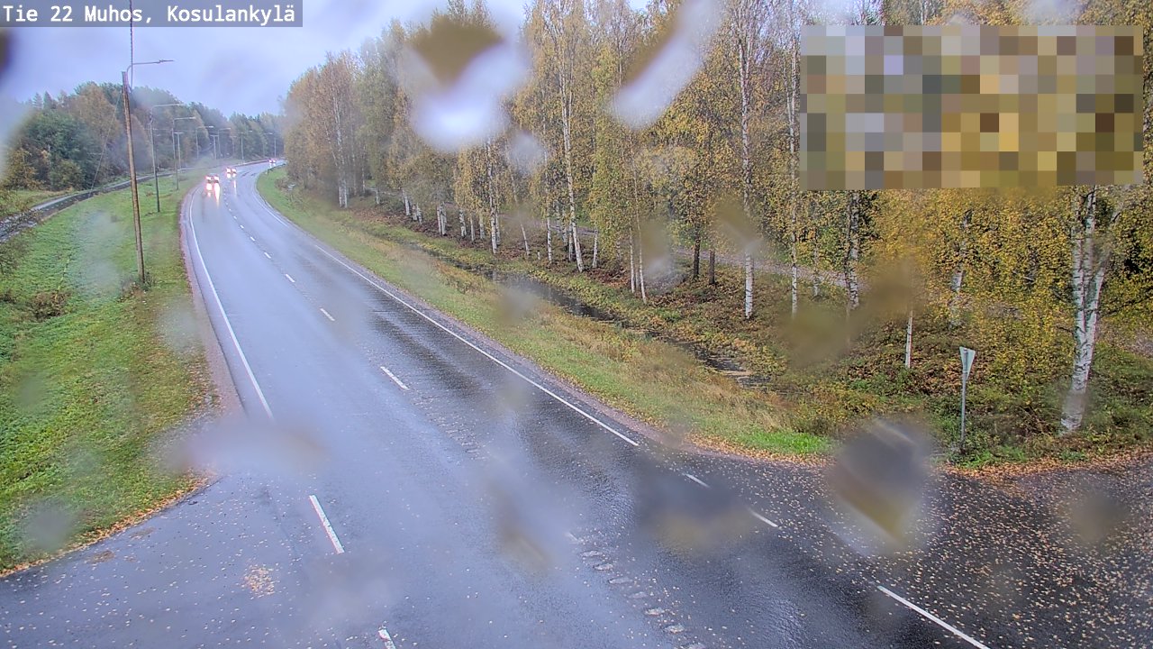 Weather Camera Image Road 22 Muhos, Kosulankylä, Muhos, Pohjois-Pohjanmaa