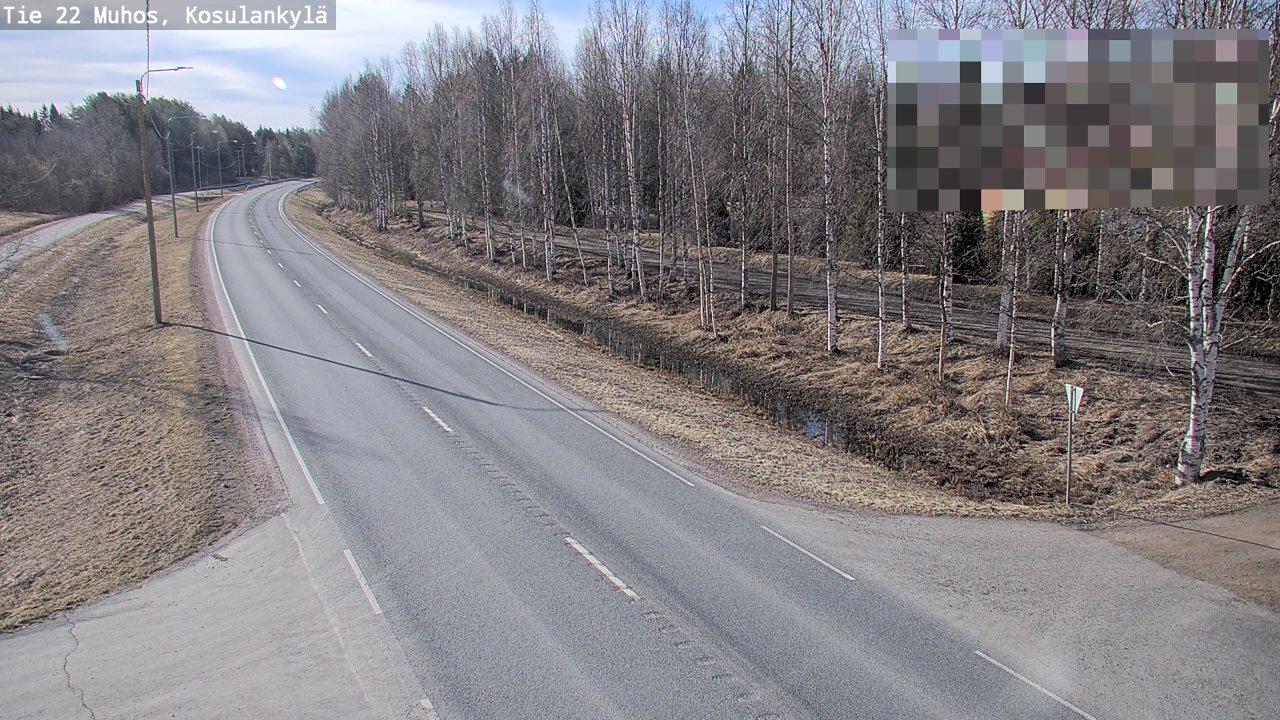 Kelikamerat Kuva Tie 22 Muhos, Kosulankylä, Muhos, Pohjois-Pohjanmaa