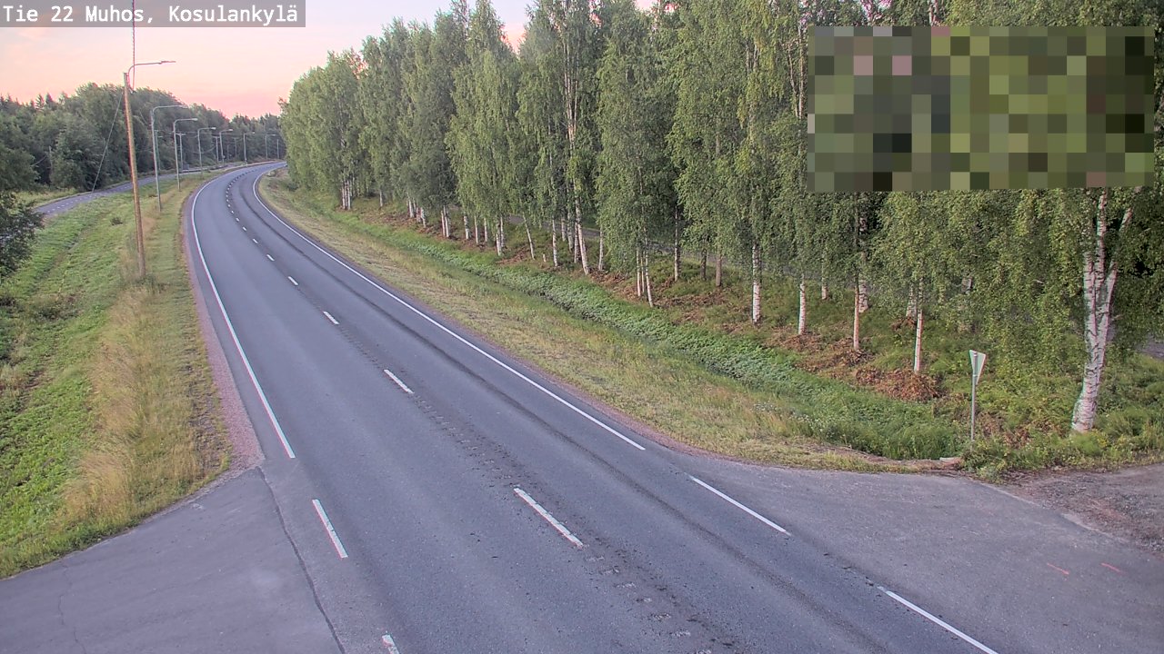 Kelikamerat Kuva Tie 22 Muhos, Kosulankylä, Muhos, Pohjois-Pohjanmaa