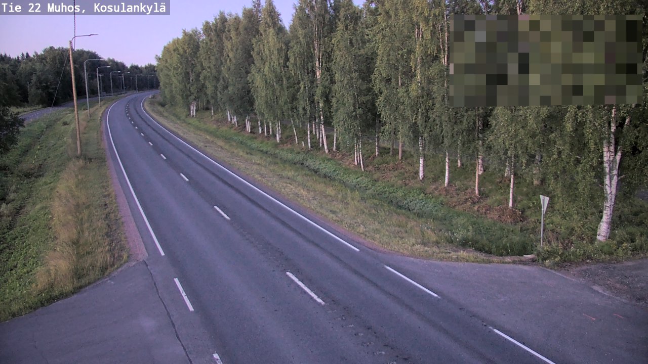 Kelikamerat Kuva Tie 22 Muhos, Kosulankylä, Muhos, Pohjois-Pohjanmaa