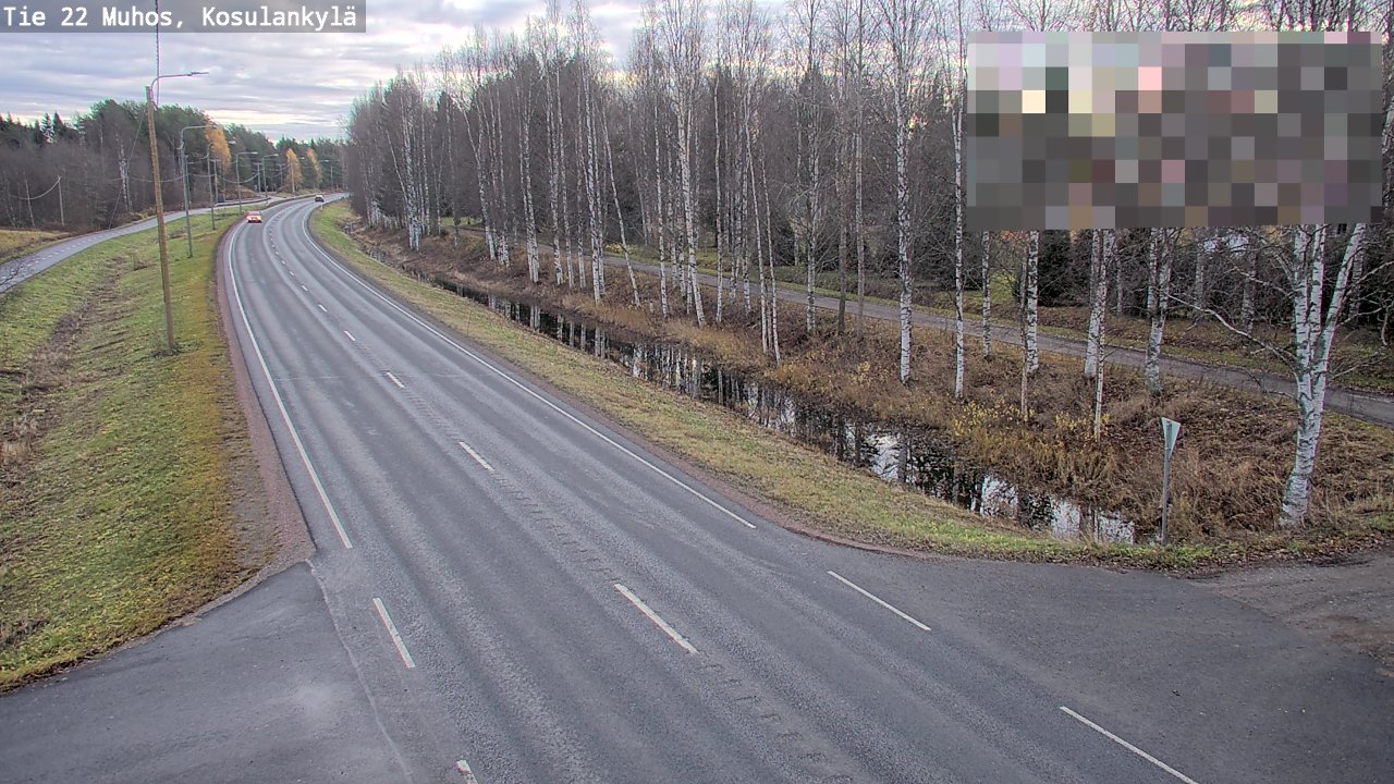 Kelikamerat Kuva Tie 22 Muhos, Kosulankylä, Muhos, Pohjois-Pohjanmaa