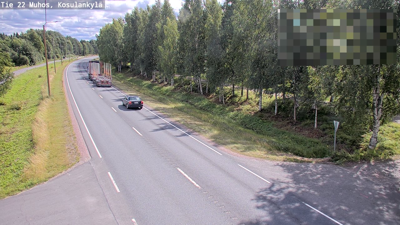 Kelikamerat Kuva Tie 22 Muhos, Kosulankylä, Muhos, Pohjois-Pohjanmaa