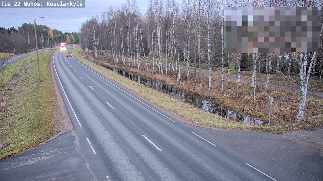 Kelikamerat Kuva Tie 22 Muhos, Kosulankylä, Muhos, Pohjois-Pohjanmaa