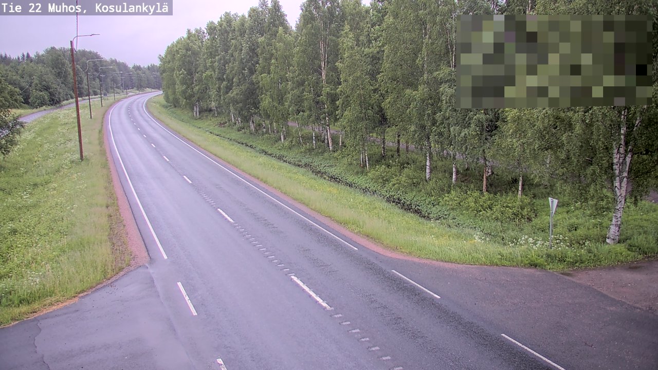Kelikamerat Kuva Tie 22 Muhos, Kosulankylä, Muhos, Pohjois-Pohjanmaa