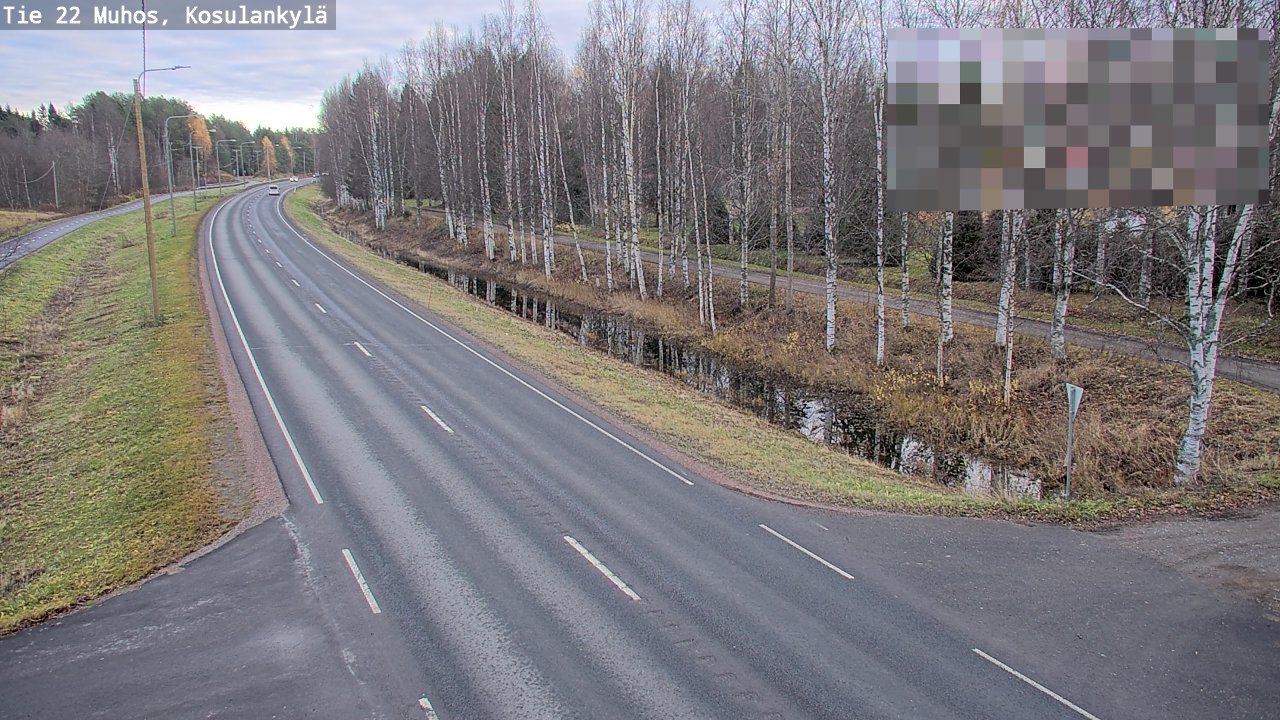 Kelikamerat Kuva Tie 22 Muhos, Kosulankylä, Muhos, Pohjois-Pohjanmaa