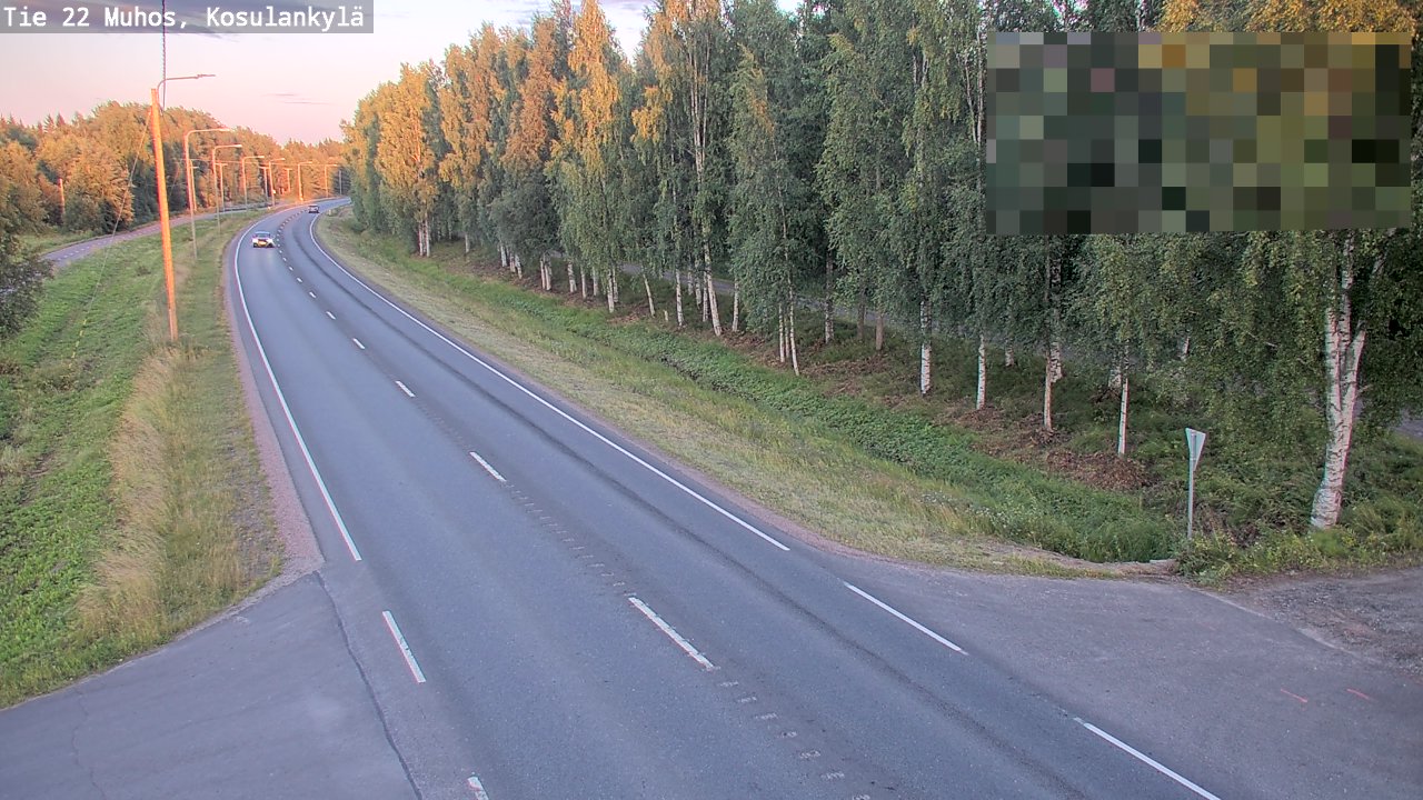 Kelikamerat Kuva Tie 22 Muhos, Kosulankylä, Muhos, Pohjois-Pohjanmaa