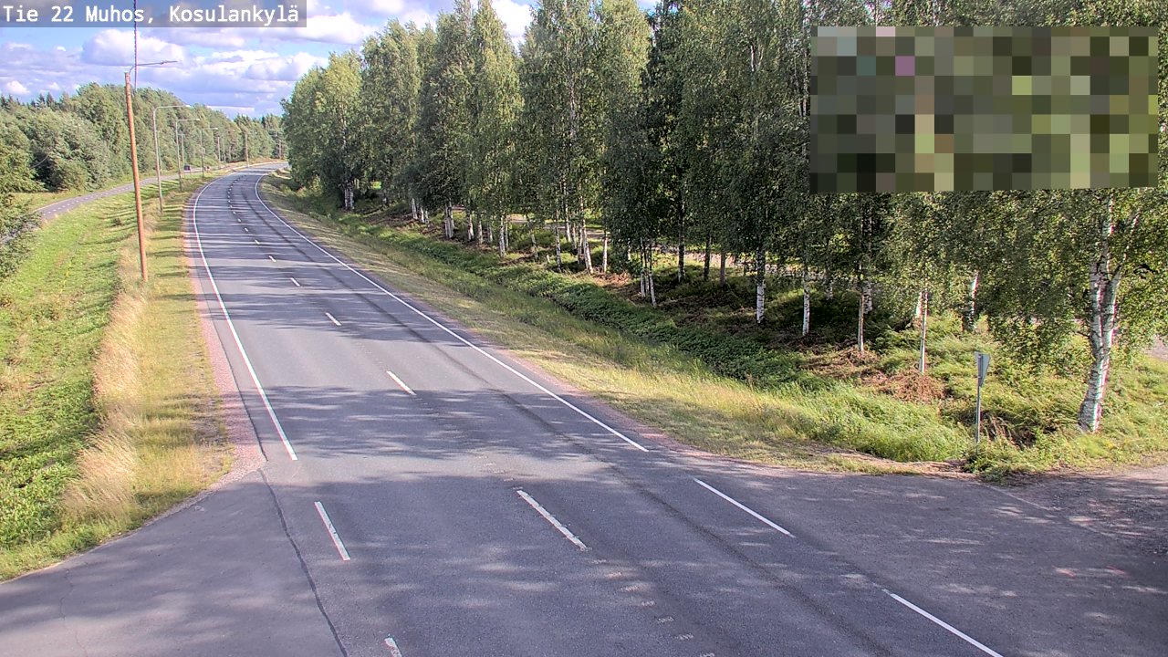Kelikamerat Kuva Tie 22 Muhos, Kosulankylä, Muhos, Pohjois-Pohjanmaa