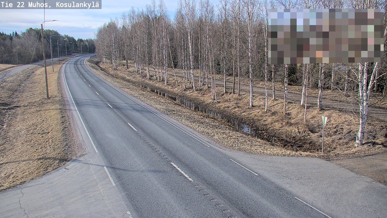 Kelikamerat Kuva Tie 22 Muhos, Kosulankylä, Muhos, Pohjois-Pohjanmaa
