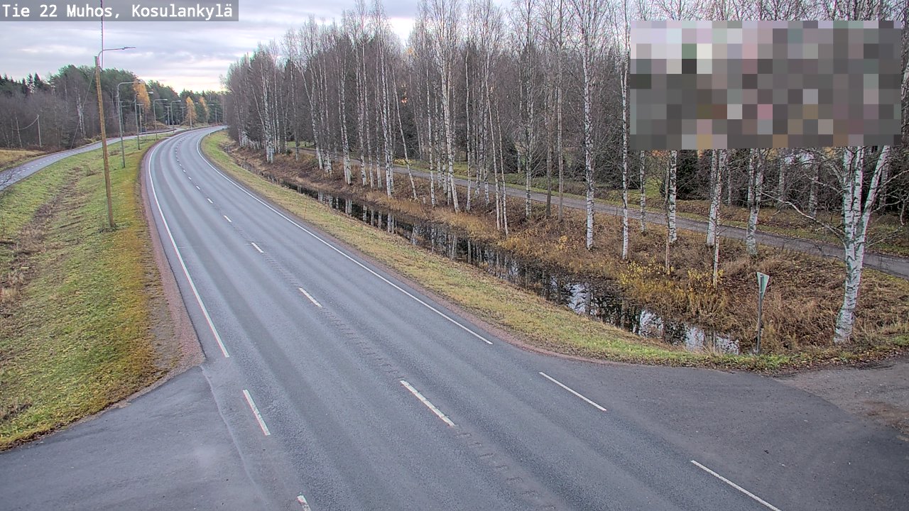 Kelikamerat Kuva Tie 22 Muhos, Kosulankylä, Muhos, Pohjois-Pohjanmaa