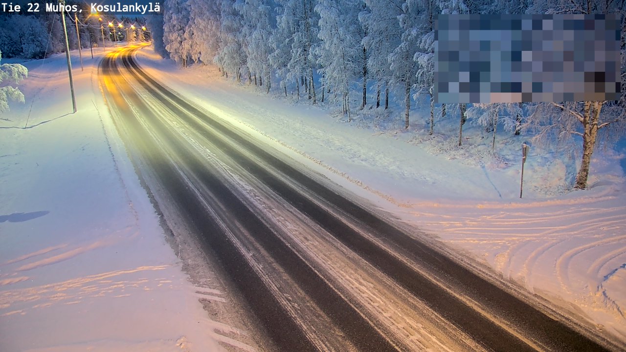 Kelikamerat Kuva Tie 22 Muhos, Kosulankylä, Muhos, Pohjois-Pohjanmaa