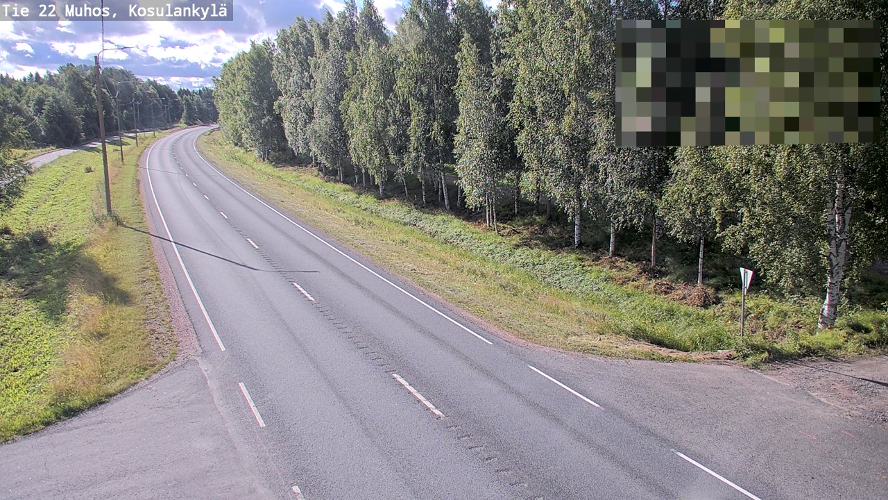 Kelikamerat Kuva Tie 22 Muhos, Kosulankylä, Muhos, Pohjois-Pohjanmaa