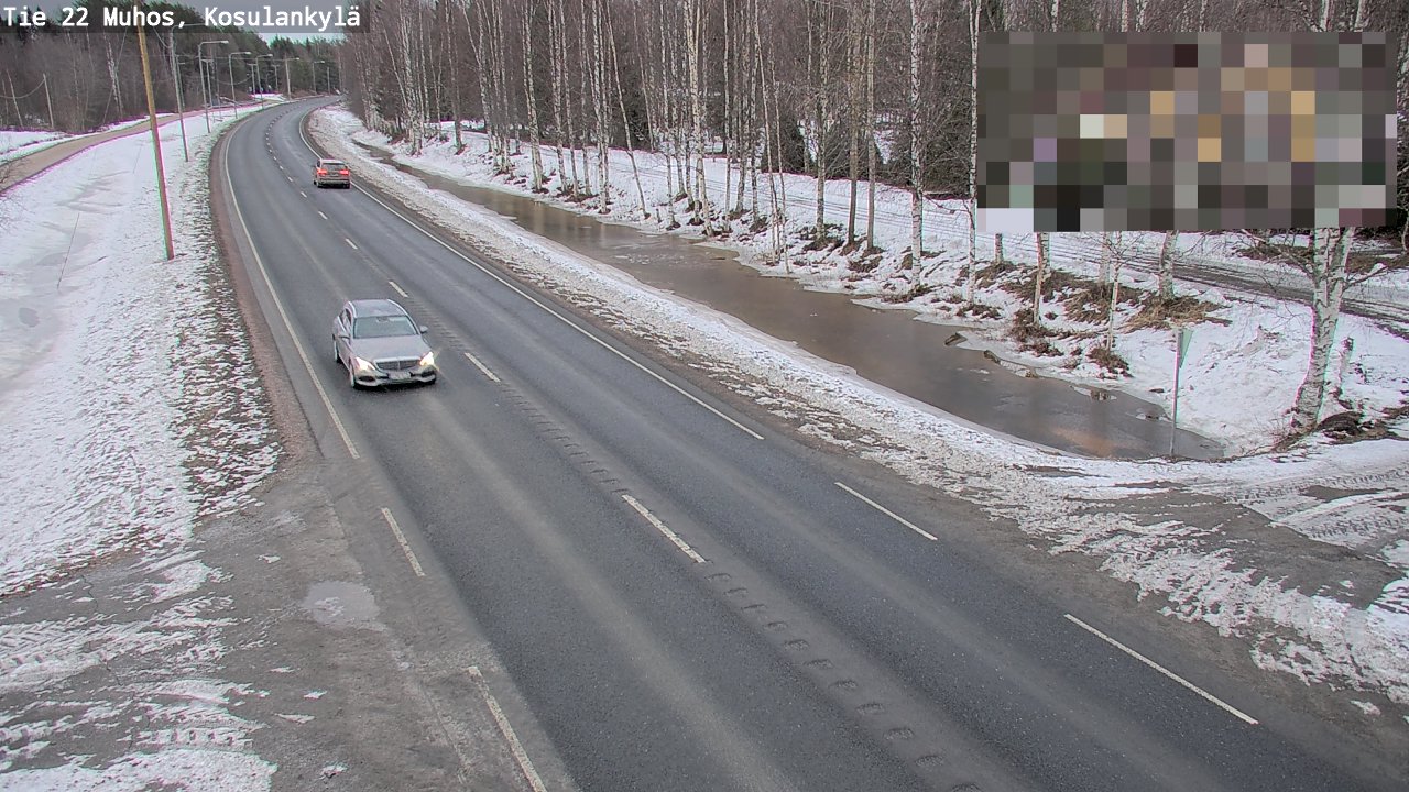 Kelikamerat Kuva Tie 22 Muhos, Kosulankylä, Muhos, Pohjois-Pohjanmaa