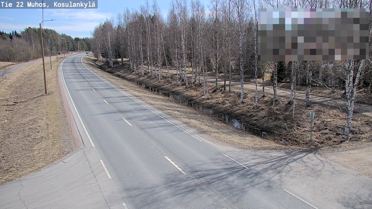 Kelikamerat Kuva Tie 22 Muhos, Kosulankylä, Muhos, Pohjois-Pohjanmaa