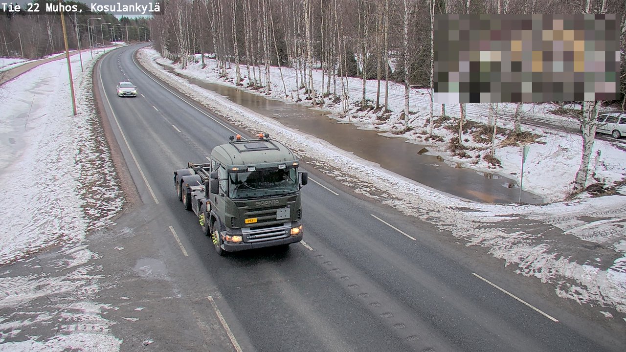 Kelikamerat Kuva Tie 22 Muhos, Kosulankylä, Muhos, Pohjois-Pohjanmaa