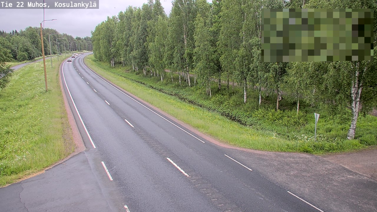 Kelikamerat Kuva Tie 22 Muhos, Kosulankylä, Muhos, Pohjois-Pohjanmaa