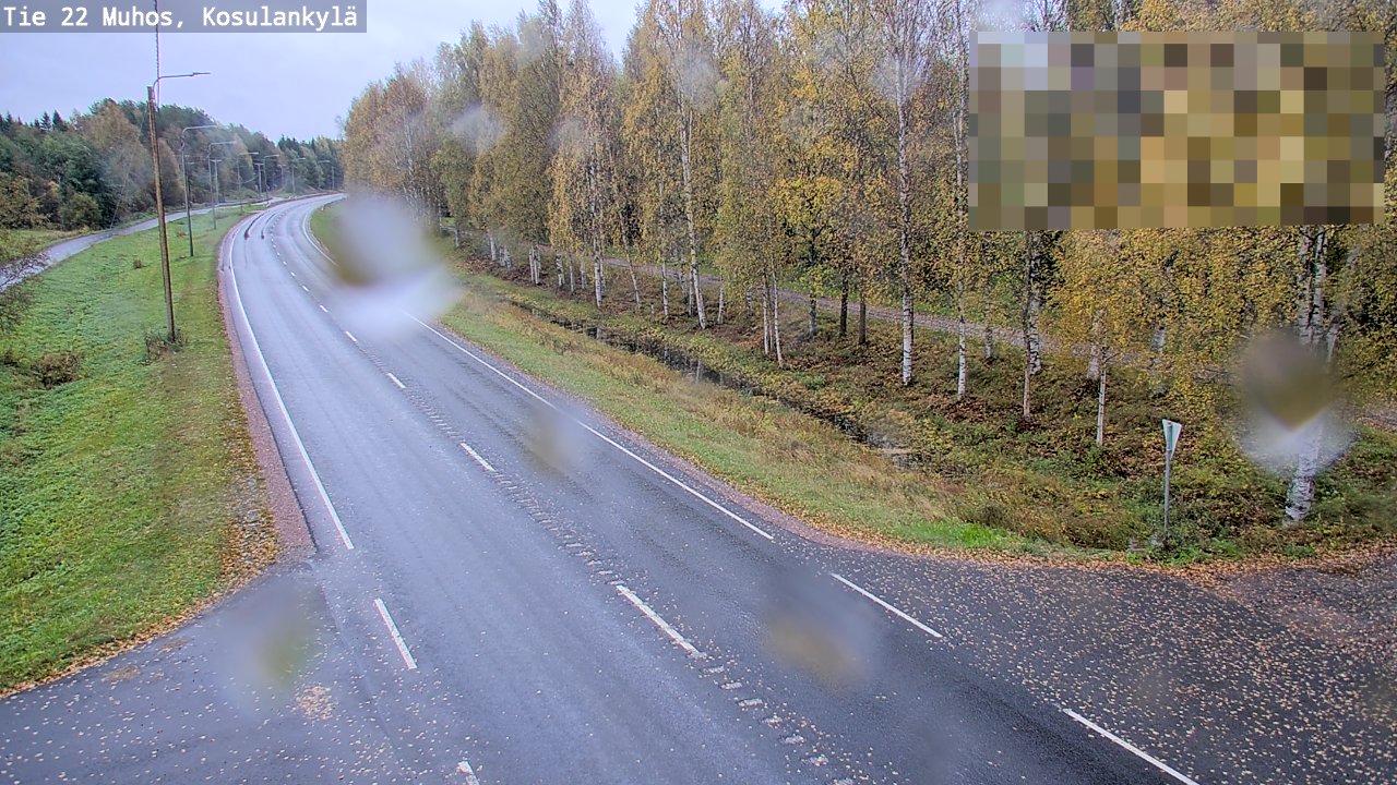 Weather Camera Image Road 22 Muhos, Kosulankylä, Muhos, Pohjois-Pohjanmaa