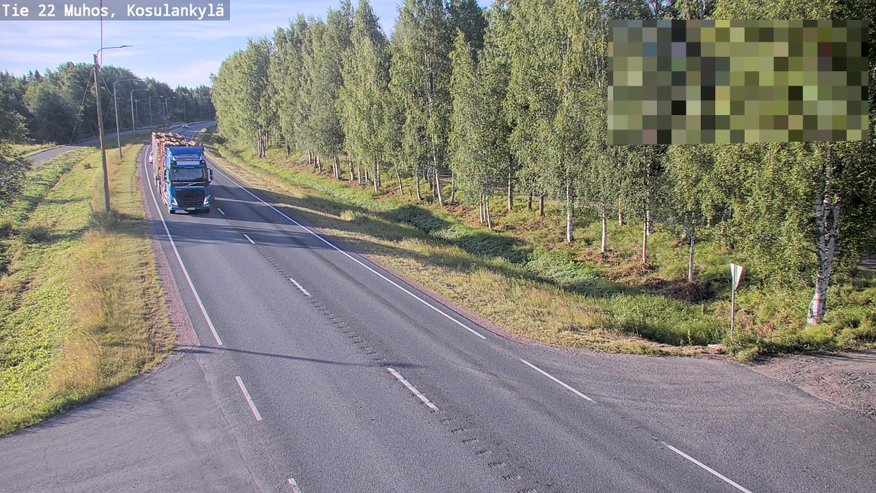 Kelikamerat Kuva Tie 22 Muhos, Kosulankylä, Muhos, Pohjois-Pohjanmaa