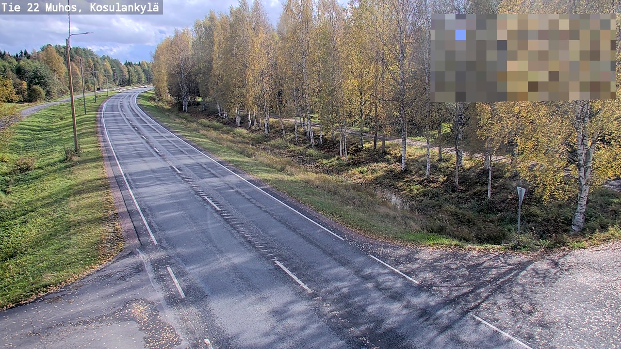 Kelikamerat Kuva Tie 22 Muhos, Kosulankylä, Muhos, Pohjois-Pohjanmaa