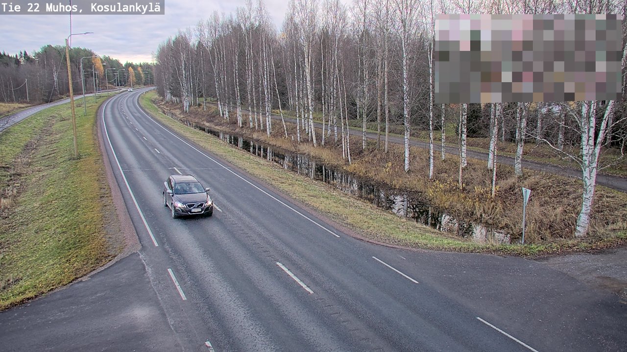 Kelikamerat Kuva Tie 22 Muhos, Kosulankylä, Muhos, Pohjois-Pohjanmaa