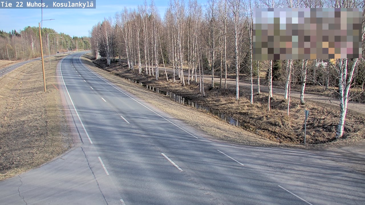 Kelikamerat Kuva Tie 22 Muhos, Kosulankylä, Muhos, Pohjois-Pohjanmaa