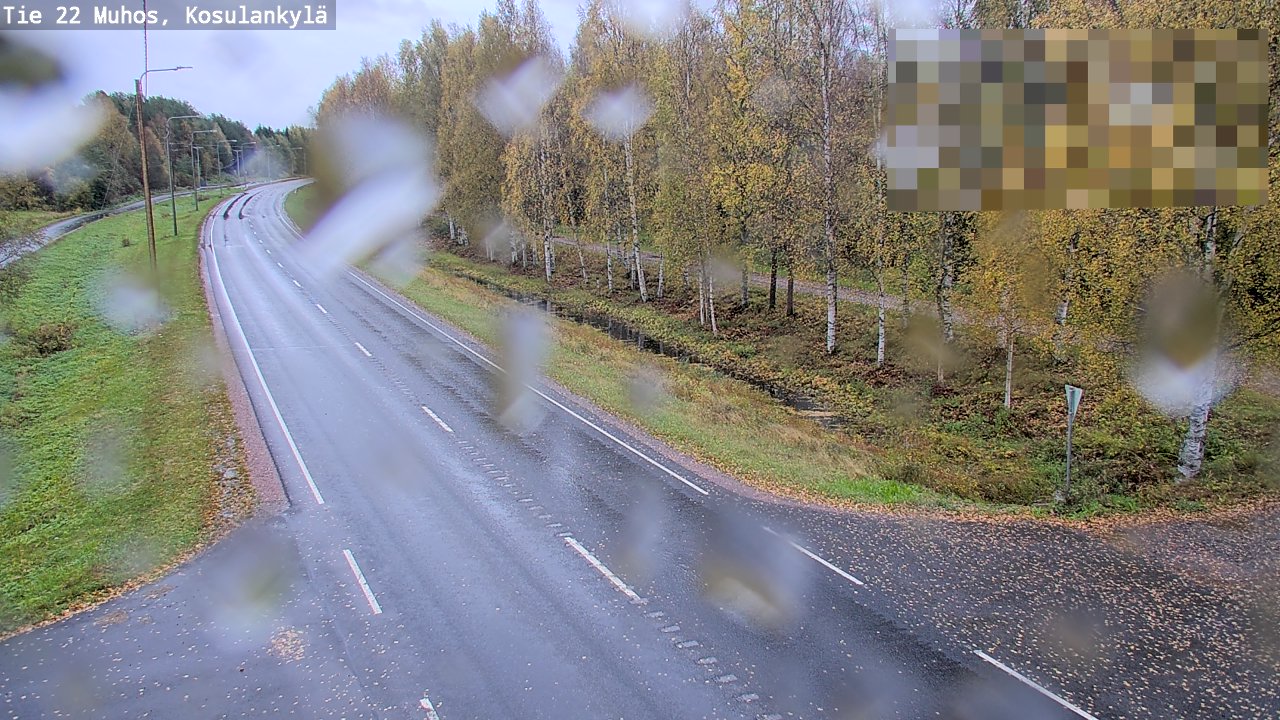 Weather Camera Image Road 22 Muhos, Kosulankylä, Muhos, Pohjois-Pohjanmaa