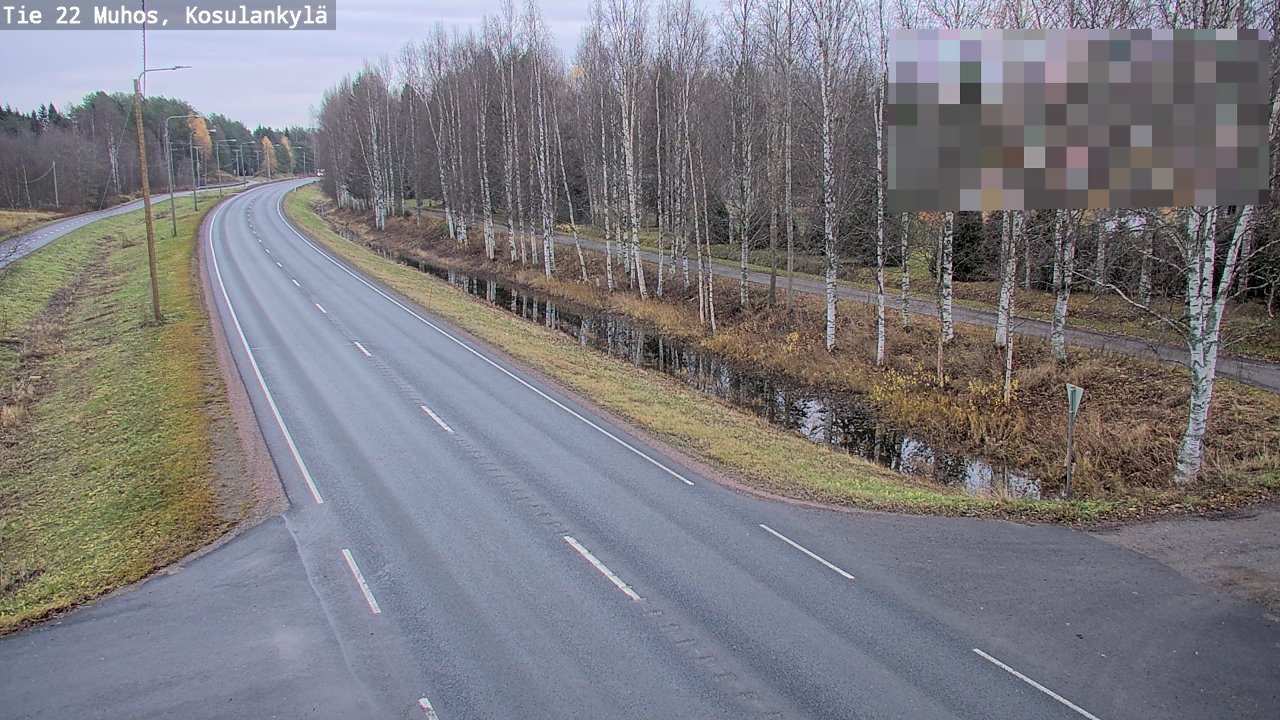 Kelikamerat Kuva Tie 22 Muhos, Kosulankylä, Muhos, Pohjois-Pohjanmaa