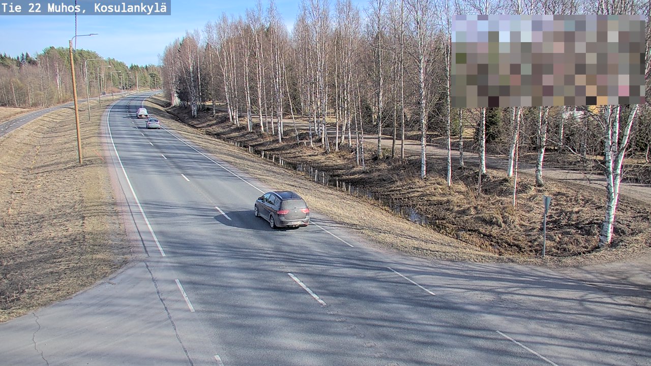 Kelikamerat Kuva Tie 22 Muhos, Kosulankylä, Muhos, Pohjois-Pohjanmaa