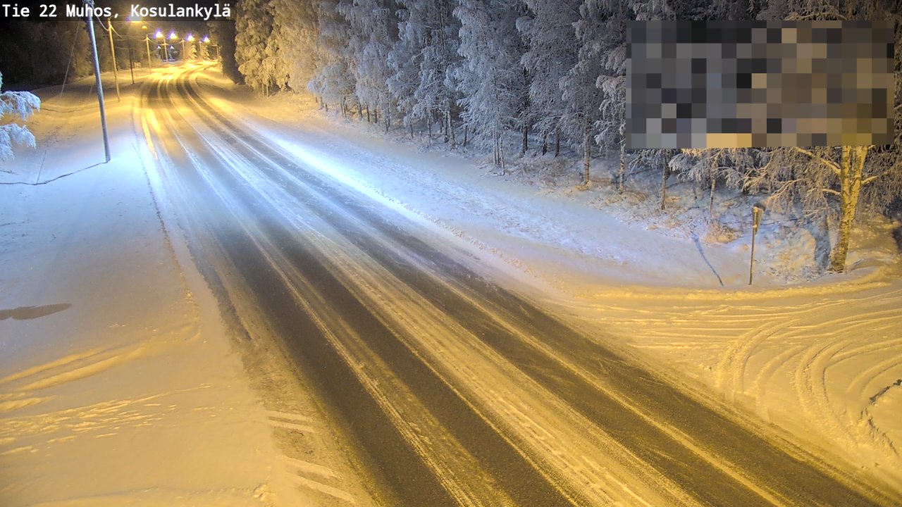 Kelikamerat Kuva Tie 22 Muhos, Kosulankylä, Muhos, Pohjois-Pohjanmaa