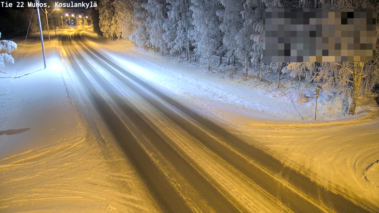 Weather Camera Image Road 22 Muhos, Kosulankylä, Muhos, Pohjois-Pohjanmaa