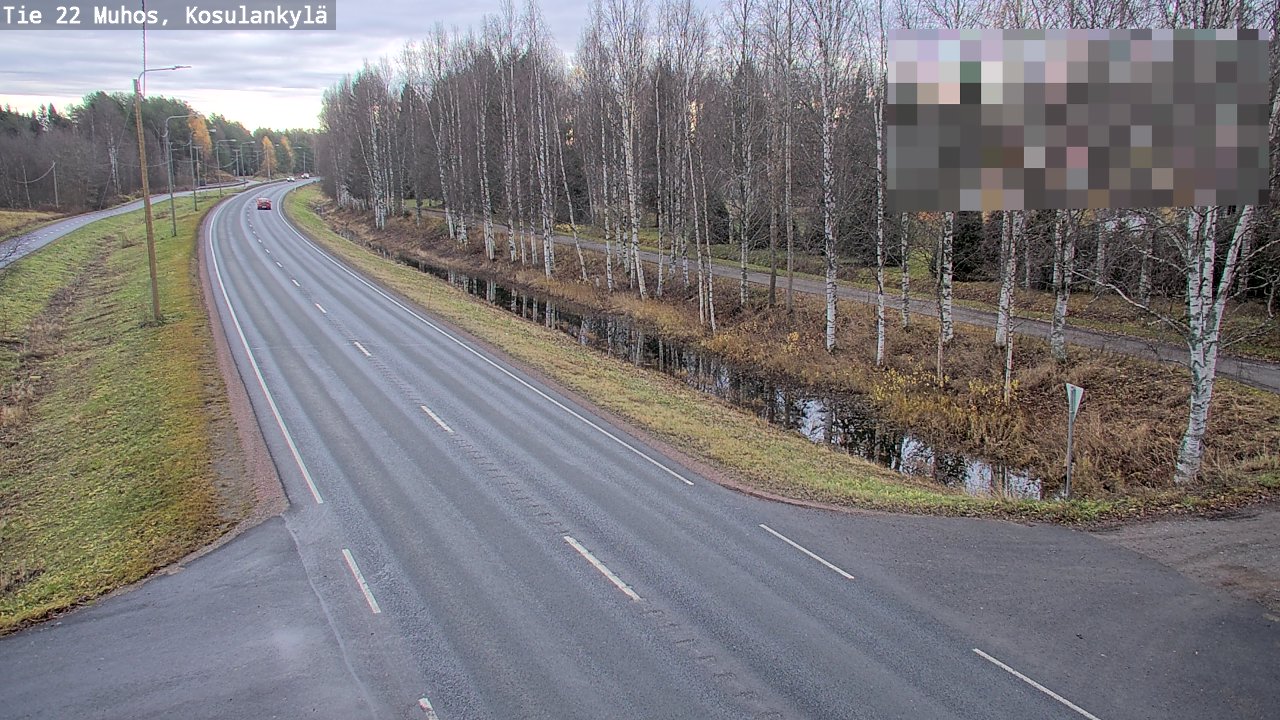 Kelikamerat Kuva Tie 22 Muhos, Kosulankylä, Muhos, Pohjois-Pohjanmaa