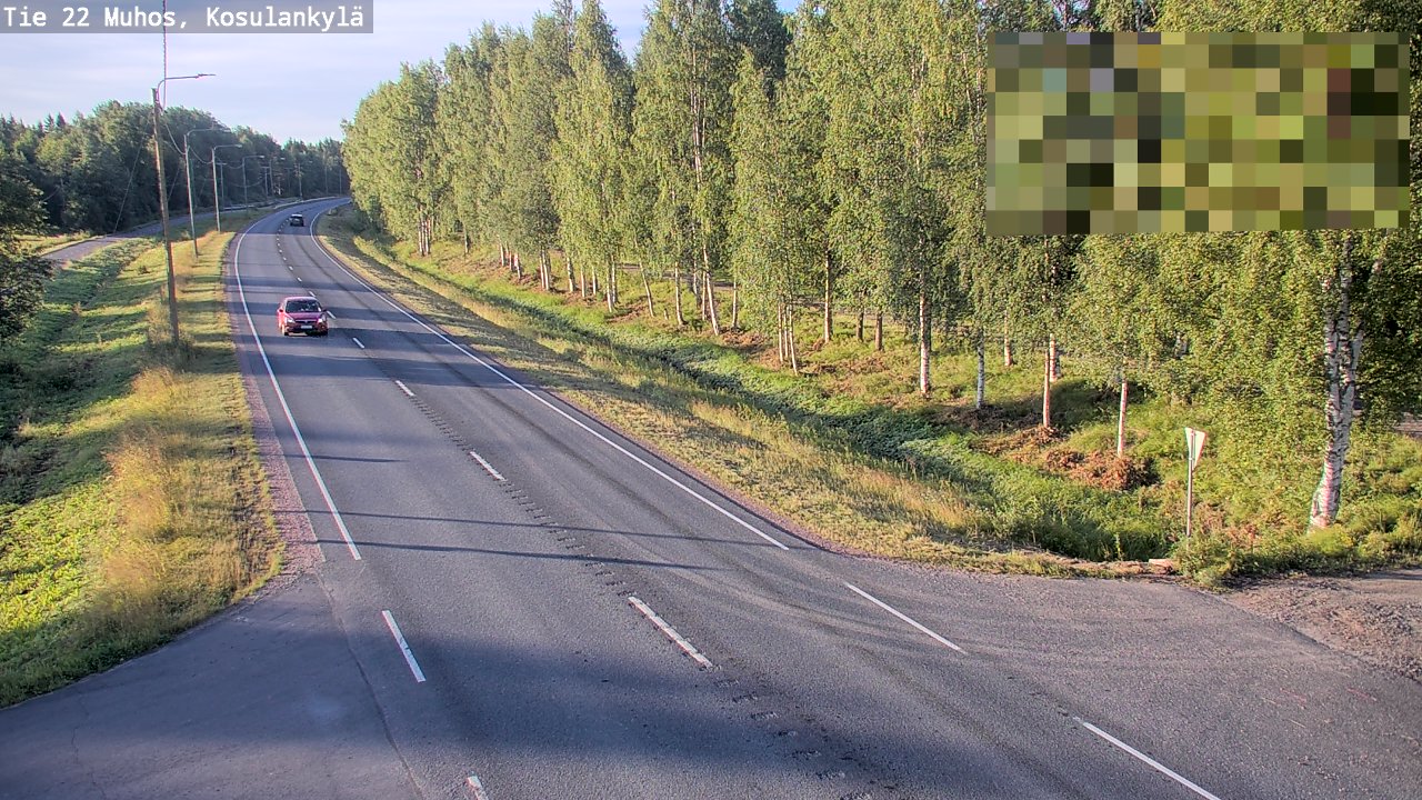 Kelikamerat Kuva Tie 22 Muhos, Kosulankylä, Muhos, Pohjois-Pohjanmaa