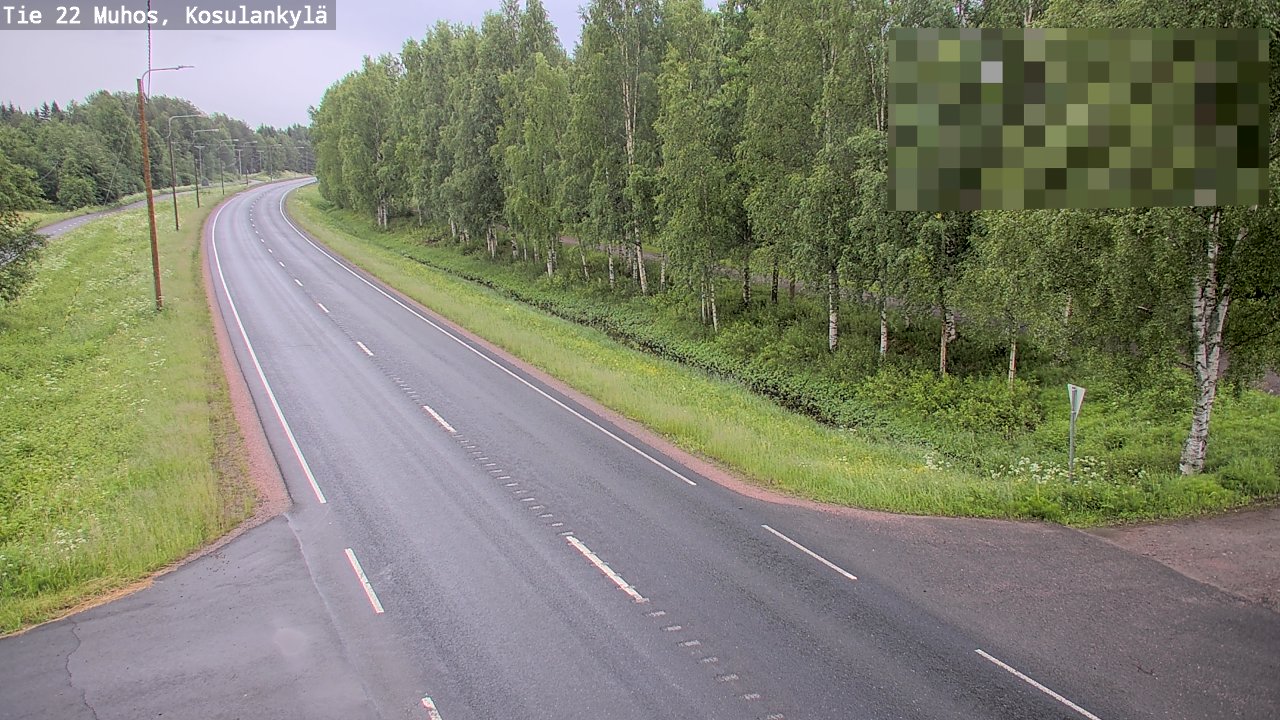 Kelikamerat Kuva Tie 22 Muhos, Kosulankylä, Muhos, Pohjois-Pohjanmaa