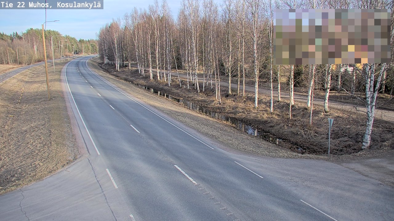 Kelikamerat Kuva Tie 22 Muhos, Kosulankylä, Muhos, Pohjois-Pohjanmaa