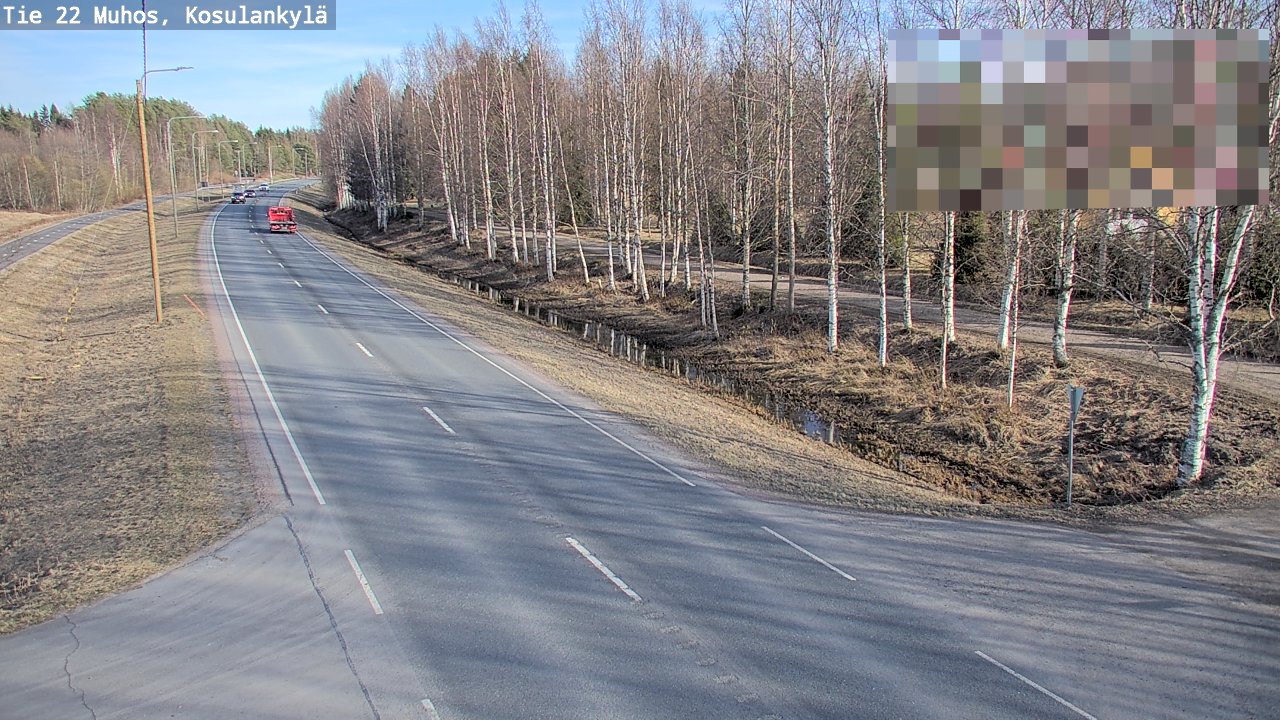 Kelikamerat Kuva Tie 22 Muhos, Kosulankylä, Muhos, Pohjois-Pohjanmaa