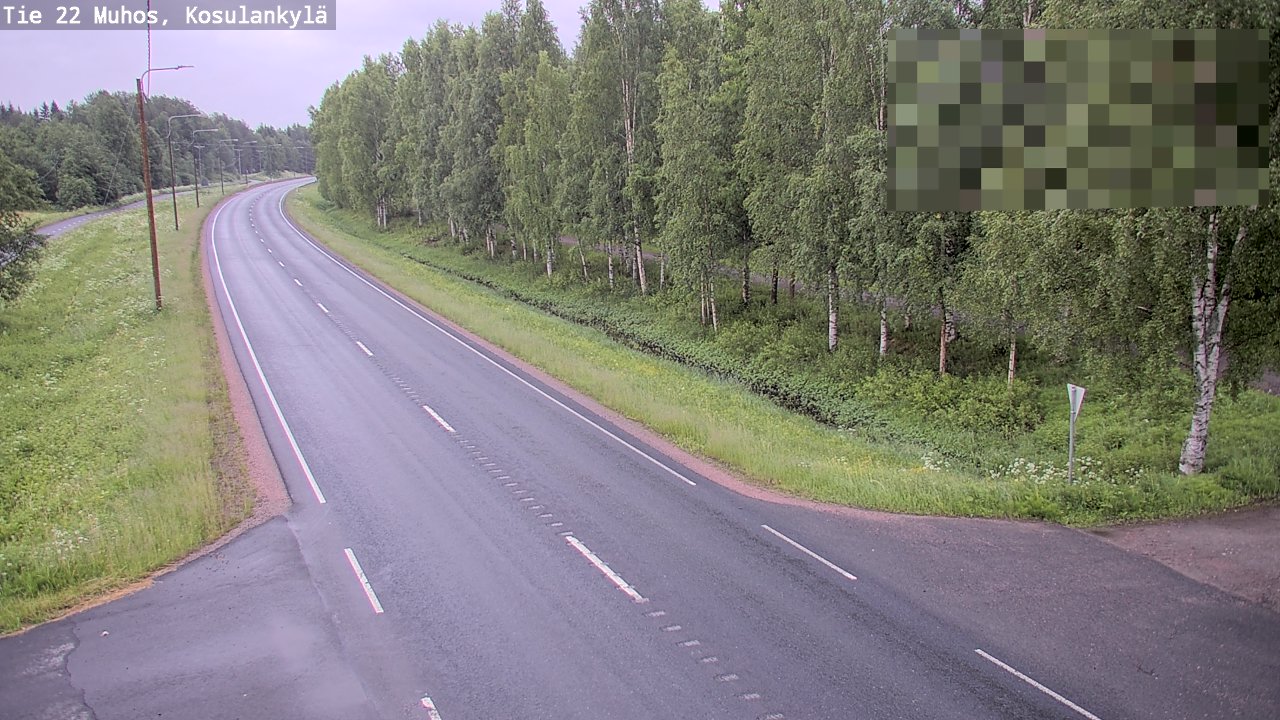 Kelikamerat Kuva Tie 22 Muhos, Kosulankylä, Muhos, Pohjois-Pohjanmaa
