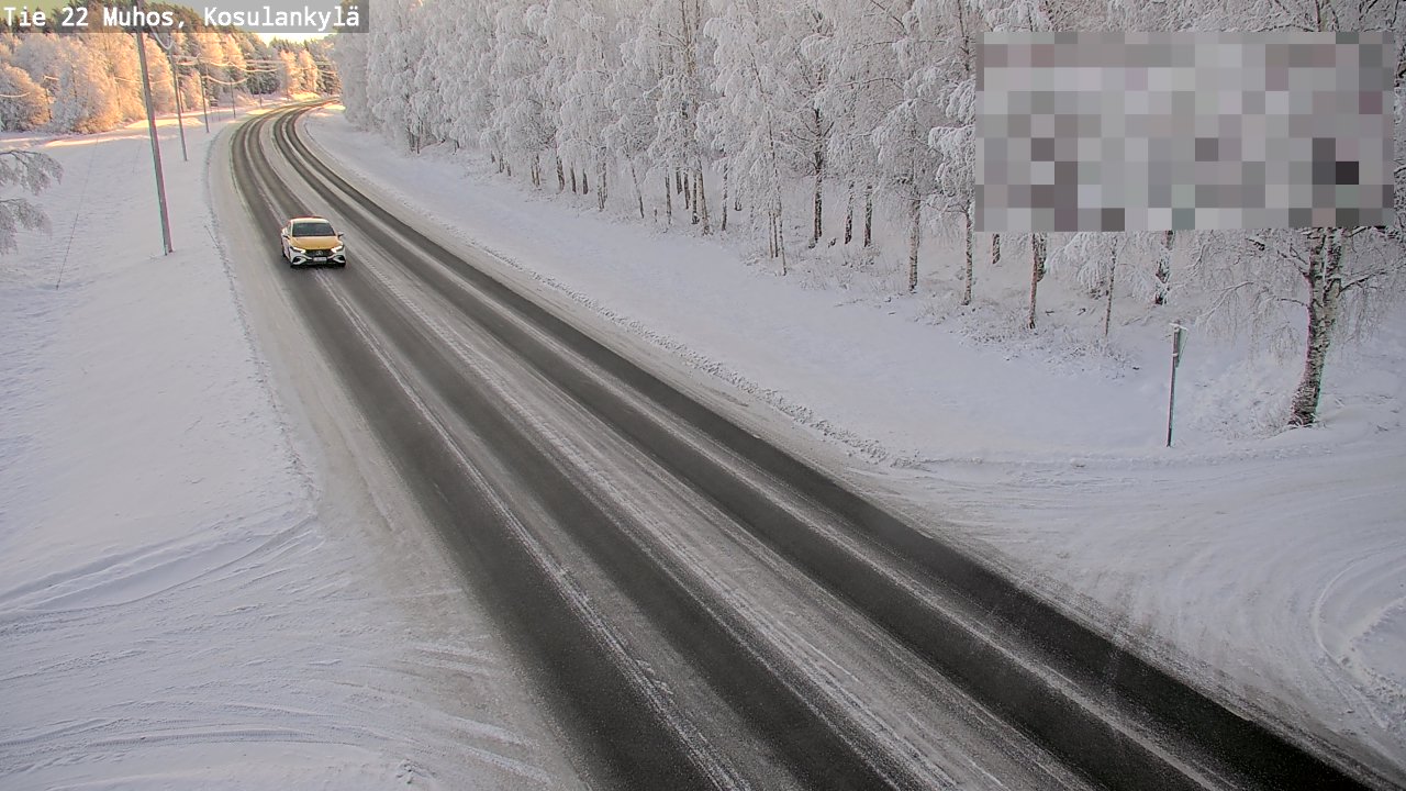 Weather Camera Image Road 22 Muhos, Kosulankylä, Muhos, Pohjois-Pohjanmaa