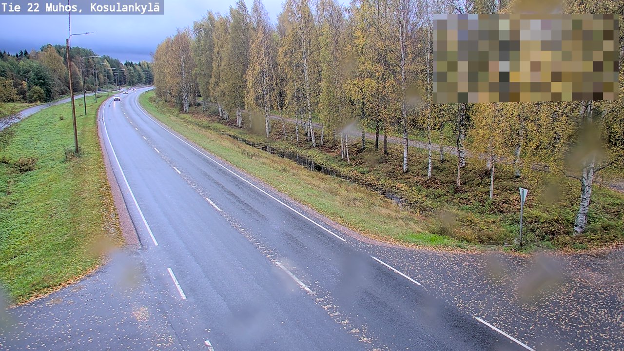 Weather Camera Image Road 22 Muhos, Kosulankylä, Muhos, Pohjois-Pohjanmaa