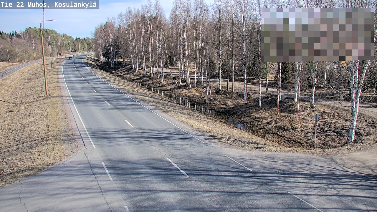 Kelikamerat Kuva Tie 22 Muhos, Kosulankylä, Muhos, Pohjois-Pohjanmaa