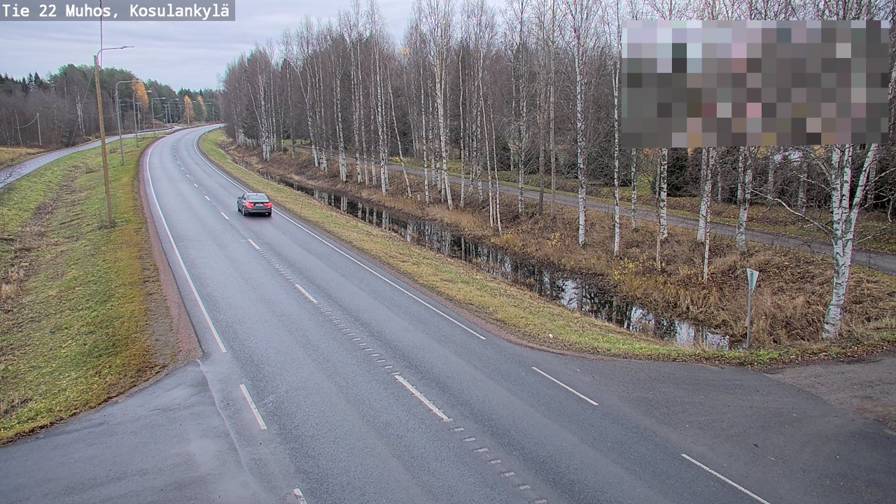 Weather Camera Image Road 22 Muhos, Kosulankylä, Muhos, Pohjois-Pohjanmaa