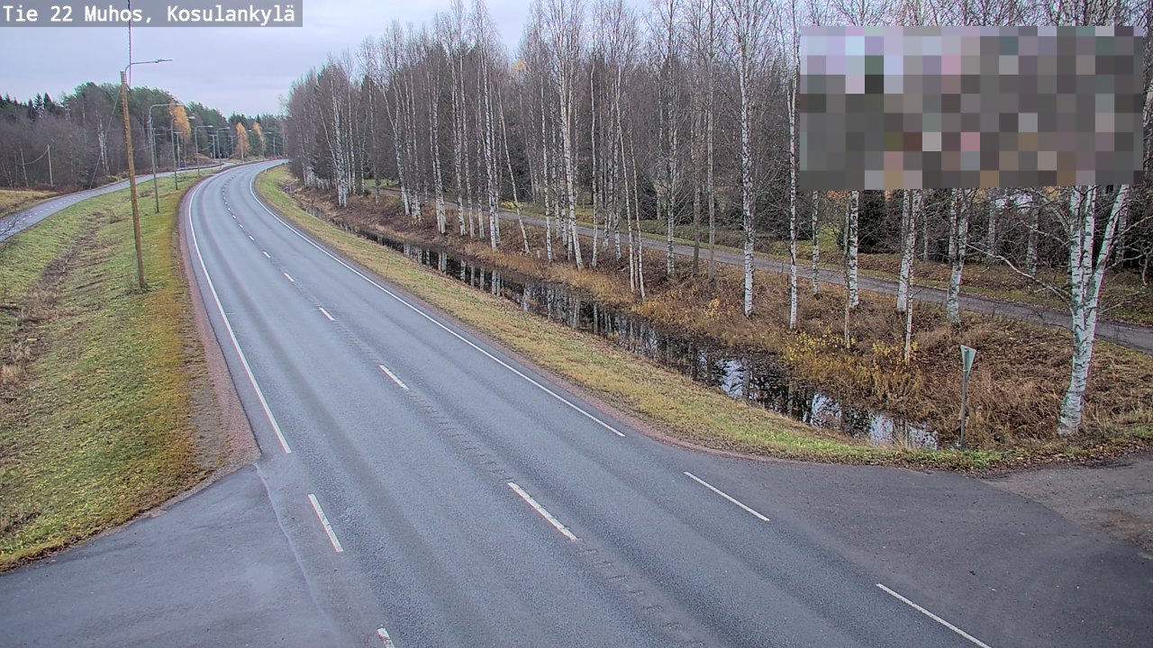 Kelikamerat Kuva Tie 22 Muhos, Kosulankylä, Muhos, Pohjois-Pohjanmaa