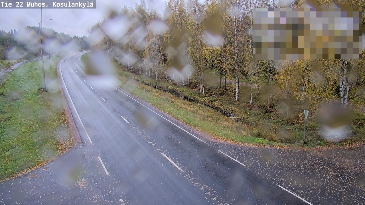 Weather Camera Image Road 22 Muhos, Kosulankylä, Muhos, Pohjois-Pohjanmaa