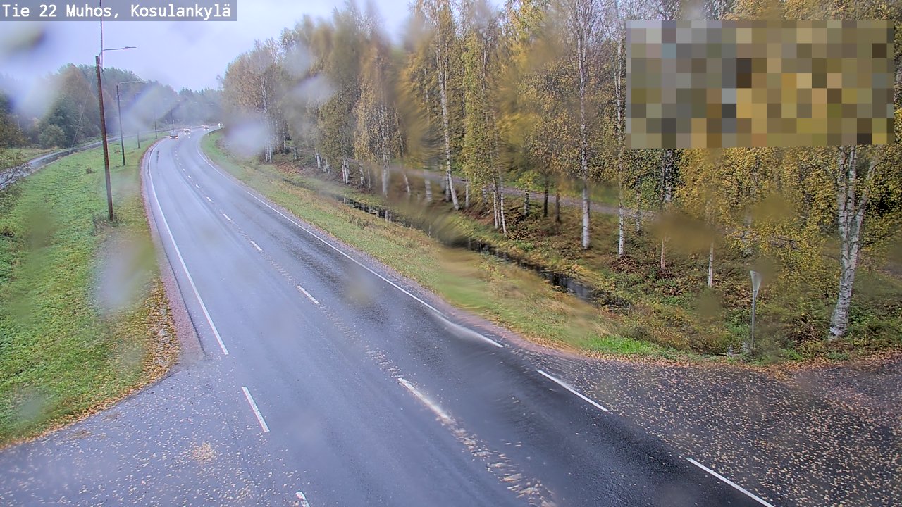 Weather Camera Image Road 22 Muhos, Kosulankylä, Muhos, Pohjois-Pohjanmaa