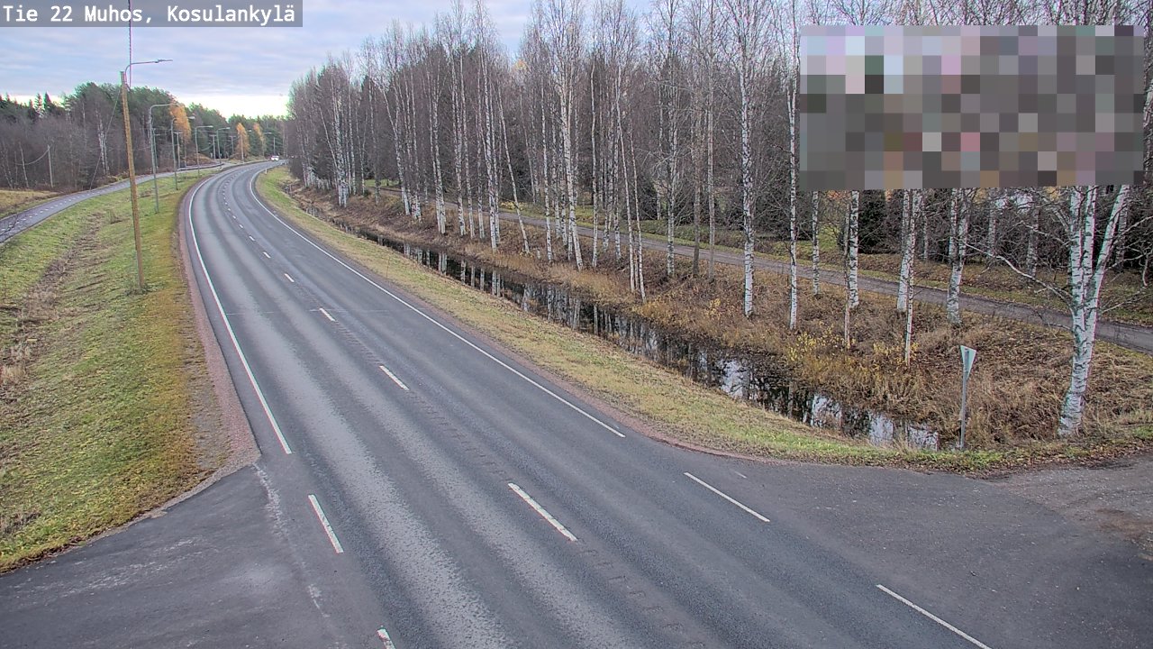 Kelikamerat Kuva Tie 22 Muhos, Kosulankylä, Muhos, Pohjois-Pohjanmaa