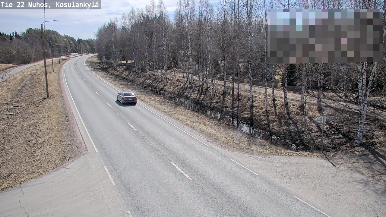 Kelikamerat Kuva Tie 22 Muhos, Kosulankylä, Muhos, Pohjois-Pohjanmaa